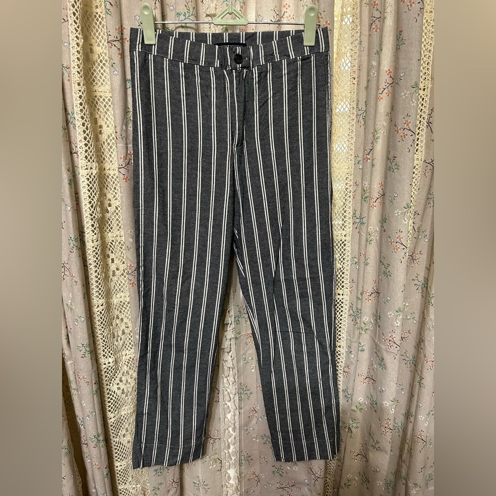3/$25 Brandy Melville Tilden Striped Pants One Size Elastic Button Waist